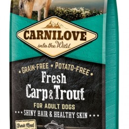 CarniLove Fresh Adult Dog ponty &amp; pisztráng - Hair &amp; Healthy Skin 12kg