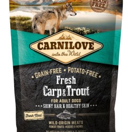 CarniLove Fresh Adult Dog ponty &amp; pisztráng - Hair &amp; Healthy Skin 1,5kg