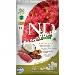 N&amp;D Dog Quinoa Skin&amp;coat Kacsa 2,5kg