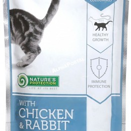 Natures Protection Alutasakos Kitten Chicken&amp;rabbit 100g