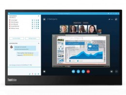 Lenovo 14" ThinkVision M14 Hordozható IPS LED Monitor (61DDUAT6EU)