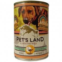 Pet&#039;s Land Konzerv Strucchússal Africa Edition 415g