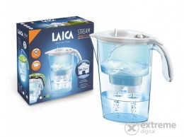 Laica J9029C1 Stream line 2,3L-es vízszűrő kancsó szett, fehér + 1 db szűrőbetéttel