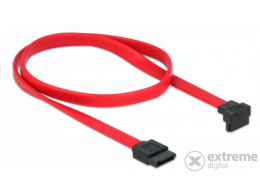 Delock 84223 SATA összekötő kábel, piros, 50 cm
