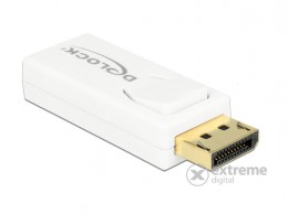Delock 65580 Displayport adapter 1.2-dugós csatlakozó, fehér