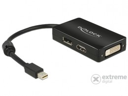 Delock 62623 mini Displayport adapter 1.1-dugós csatlakozó, fekete