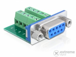 Delock 65268 adapter Sub-D 9 pin anya-terminál blokk