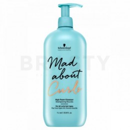 Schwarzkopf Professional Mad About Curls High Foam Cleanser tisztító sampon hullámos és göndör hajra 1000 ml
