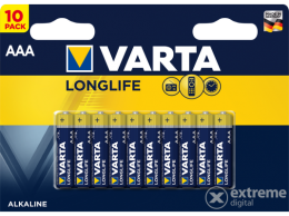 Varta Longlife mikroelem / AAA/ LR03 BL10, 10 db