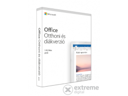 Microsoft Office Otthoni és Diák verzió 2019 Hungarian EuroZone Medialess P6 (79G-05155)