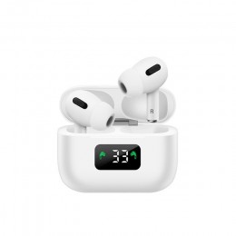 Bluetooth fülhallgató i58 5.0 tws fehér, digitális kijelzős 3.gen.