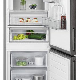 AEG RCB732E5MB Kombinált hűtőszekrény FeketeInox|NoFrost|186 cm