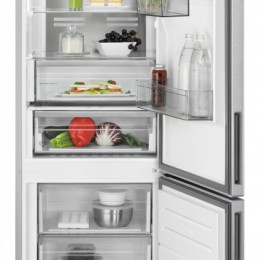 AEG RCB736E5MX Kombinált hűtőszekrény Inox|NoFrost|201 cm