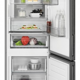 AEG RCB736E5MB Kombinált hűtőszekrény FeketeInox|NoFrost|201 cm