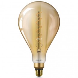 Philips E27 Vintage LED 5W 300lm 2000K meleg fehér D160mm - 25W izzó helyett