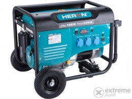 HERON egyfázisú benzinmotoros áramfejlesztő, 5500 VA (8896413)