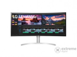 LG 38WN95C-W 38" QHD+ IPS 144hz G-sync ívelt gamer LED monitor