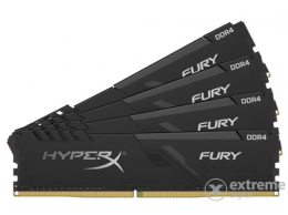 Kingston 64GB/3000MHz DDR-4 HyperX FURY memória kit, 4db 16GB, fekete