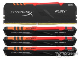 Kingston 64GB/3200MHz DDR-4 HyperX FURY RGB memória kit, 4db 16GB