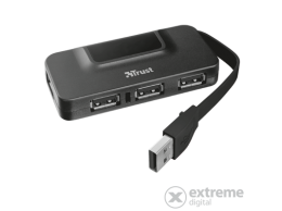 Trust Oila 4 USB Hub, fekete (4port, USB2.0)