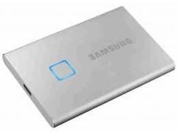 Samsung Portable SSD USB3.2 2TB, T7 Touch, Ezüst (MU-PC2T0S/WW)