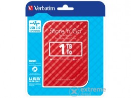 Verbatim Store n Go 2,5" 1TB, USB 3.0 HDD, piros