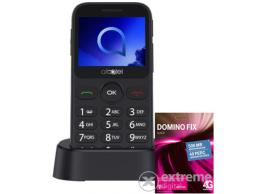 ALCATEL 2019G Dual SIM kártyafüggetlen mobiltelefon, szürke + Telekom Domino Quick SIM kártya