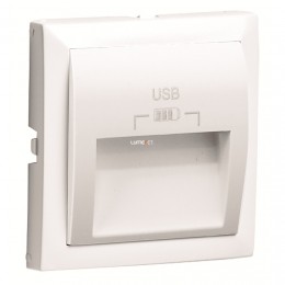 Efapel Logus90 dupla USB fedlap fehér 90673 TBR