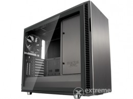 FRACTAL DESIGN Define R6 USB-C TG ablakos táp nélküli E-ATX számítógépház, szürke