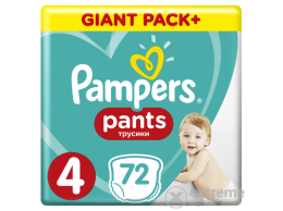 PAMPERS ABD Giant Box Plus nadrágpelenka 4-es méret, 72 db