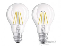 Ledvance Osram Base átlátszó üveg búra/7W/806lm/2700K/E27 LED körte izzó 2 db