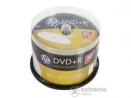 HP 4,7GB, 16x DVD+R lemez, nyomtatható