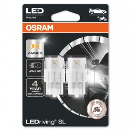 Osram LEDriving SL 7505DYP-02B W3x16d Red W21W (7505) sárga 2db/bliszter 2020