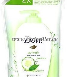 DOVE Folyékony Szappan Utántöltő Go Fresh Uborka &amp; Zöld Tea 500ml