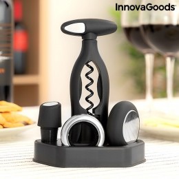 InnovaGoods Borkészlet spirál dugóhúzóval és kiegészítőivel Vinstand 5 Darabok