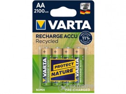 Varta Recharge Accu Recycled NiMH 2100mAh AA 4 darabos akkucsomag