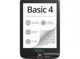 POCKETBOOK Basic 4 ebook olvasó, fekete - [újszerű]