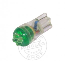 TruckerShop LED IZZÓ 24V T10 4 LED ZÖLD