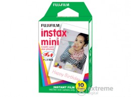 FUJI film Colorfilm Instax Mini Glossy film, fekete, 10 db