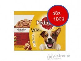 Pedigree alutasakos kutyaeledel, mix, aszpikban, 48x100 g