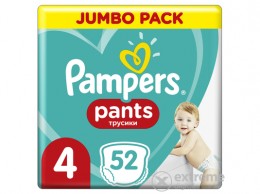 PAMPERS Pants Bugyipelenka 4-es Méret (Maxi), 9–14 kg, 52 db