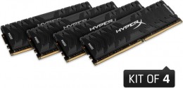 Kingston 128GB/3200MHz DDR-4 (Kit 4db 32GB) HyperX Predator XMP desktop memória (HX432C16PB3K4/128)