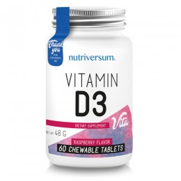 Nutriversum VITA D3 Rágótabletta 60 tabletta