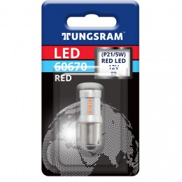 Tungsram 60670 P21/5W Red LED piros Bay15d 93117019