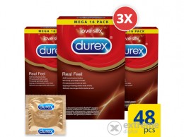 DUREX Real feel óvszer, 3x 16 db