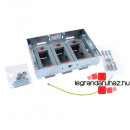 LEGRAND 12 (3x4) modulos vízszintes, állítható magasságú perem nélküli padlódoboz, Mosaic-kal szerelvényezhető 088120