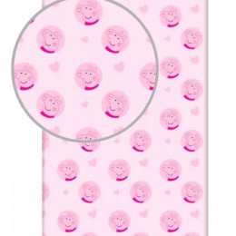 Peppa Malac gumis lepedő szív 90x200cm