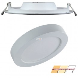 Beghelli 71060 X-SIX LED 20W 3000/4000/6500K vált.színhőm., süllyeszthető és felületre szerelhető 225mm