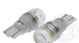 TruckerShop LED IZZÓ 24V T10 1SMD LED FEHÉR FÉNYVETŐVEL