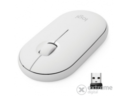 Logitech Pebble M350 Bluetooth vezeték nélküli egér, fehér